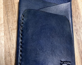 Ręcznie robiony skórzany minimalistyczny portfel