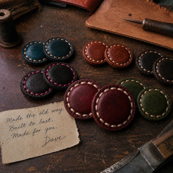 Handcrafted Leather Fidgets - NEW Thread Colors!!!