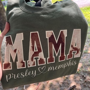 Cow Print Appliqué Mama Sweatshirt!