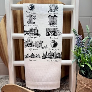 New York City Tea Towel | NYC Gift | Kitchen Towel | New York Souvenir