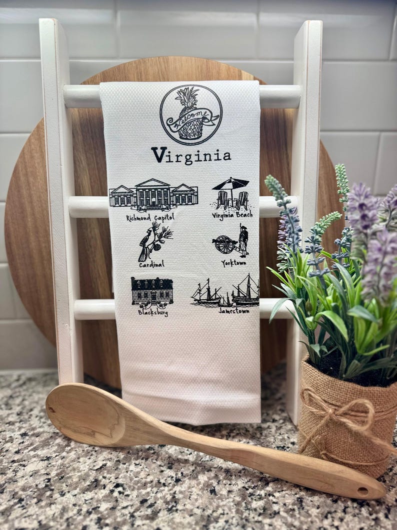 AmericanTowelCo Virginia State Tea Towel