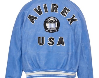 Echt leren Avirex-bomberjack heren American Flight Style