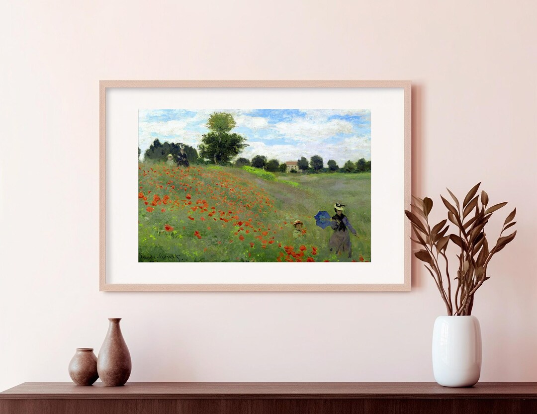 Poppy Field at Argenteuil by Claude Monet – Art Print in Original ...