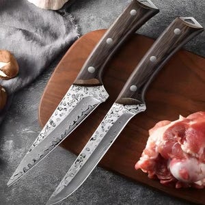 Stainless Steel Chef Knife – Sharp Kitchen Knife with 14.3cm Blade and 12.5cm Handle | Multipurpose Utility Knife