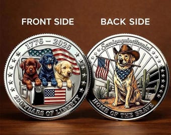 Moneda del 250 aniversario de Estados Unidos, regalo de recuerdo patriótico