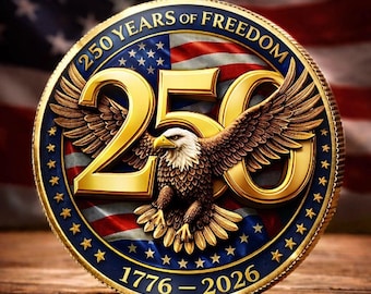 Moneda conmemorativa del 250 aniversario de Estados Unidos, Unidos por la Libertad, Regalo Patriótico
