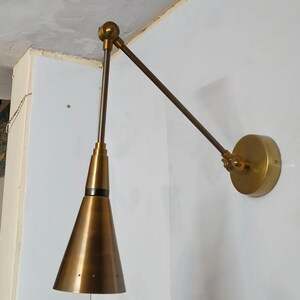 Mid Century Wall Sconces Lamp Fixture Light Raw Brass Wall Lamp Lights