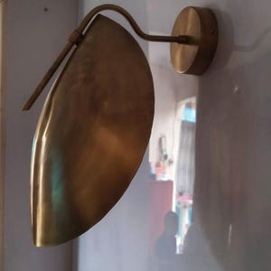 Wandkandelaar licht gebogen kaplamp halverwege de eeuw badkamer slaapkamer lichtpunt