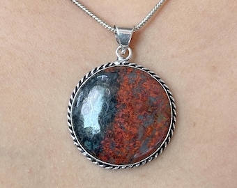 Sonora Sunrise Gemstone Pendant: Handmade 925 Sterling Silver Jewelry