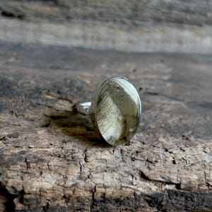 Garden Quartz Ring,  925 Sterling Silver – Natural Lodolite Inclusion Crystal – Handmade Statement Ring – Gift for Her