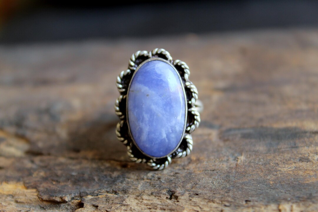 Vintage Hackmanite Ring . Handmade 925 Sterling Silver, Size 8.75 - Etsy