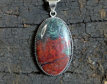 Sonora Sunrise Gemstone Pendant: Handmade 925 Sterling Silver Jewelry
