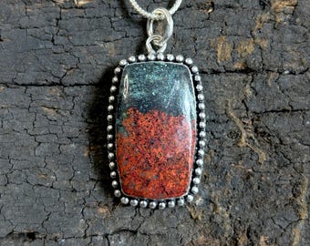 Sonora Sunrise Gemstone Pendant: Handmade 925 Sterling Silver Jewelry
