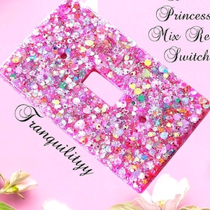 Kawaii Glitter Lichtschalter Abdeckung: Handgemachtes DIY Raumdekor