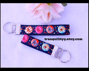 Donut Keyring Handmade By: Tranquilityy Birthday Keyring Wristlet Key Fob Donuts Keychain Donut Key Fob