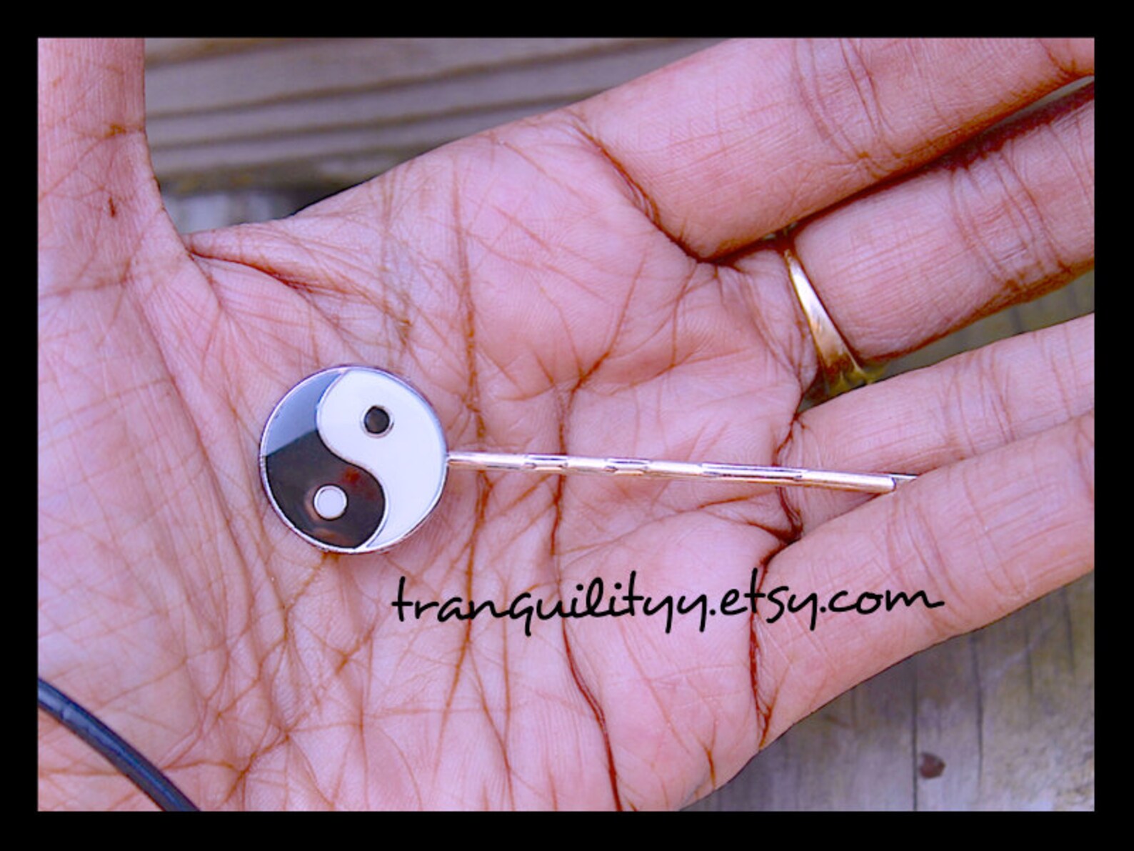 Yin Yang Hair Clip Harmonizing Yin Yang Bobby Pin Hair Clip Etsy