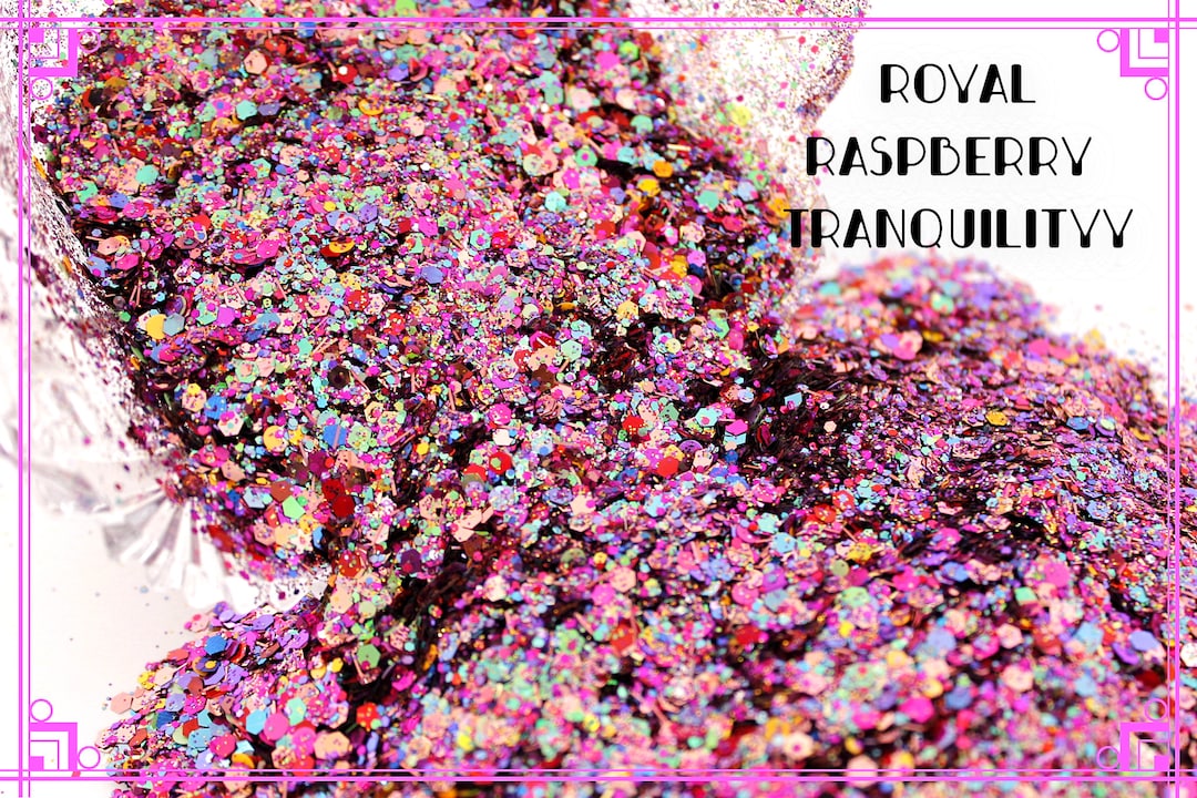 Royal Glamour Raspberry Royal Raspberry Chunky Glitter Mix: Nail, Resin & Tumblr Art - Etsy