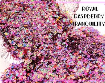 Glitter Mix/Royal Raspberry Chunky Glitter Mix/ Nail Art /Tumblr Art/  Mixed Media/Shaker Charms/Resin Art/Jewelry/DIY Glitter Blend