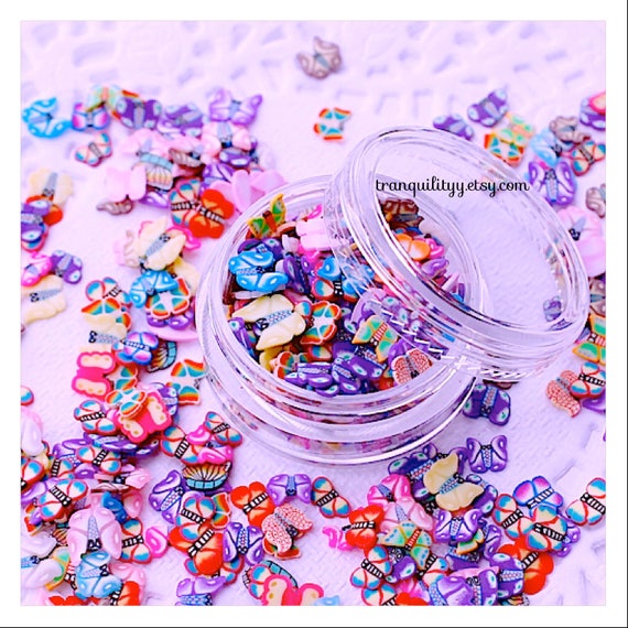 Miniature Sweets Fimo Clay Cane Slices Dollhouse Food Polymer Clay Canes Nail Art Deco Resin Craft 250pcs By Random