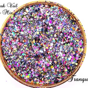 Glitter Mix Dark Veil Glitter/In-House Blend/ Shaker Charms/Candle Toppers/ Nail Art/ Resin Art/ Awesome Diy Projects/ Tumblers/Slime/Resin