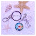 MANEBI - Raffia Starfish Keyring Handcrafted