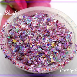 Glitter Mix/Peony Blush Glitter Blend/ Nail Art/Candle Toppings/ Resin/ Mix Media /Tumblers/Geodes Coasters/DIY Projects/Scrapbooks