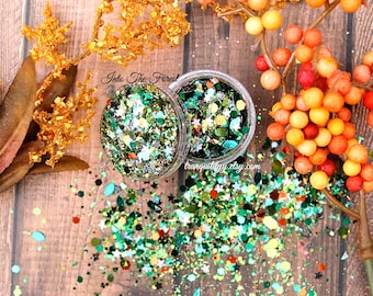 Glitter Mix/ Into The Forest / Custom Autumn Glitter Mix/Nail Art/ Resin Art/ Mix Media/ Tumblr /Halloween Glitter Mix/Candle Topper
