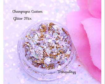 Glitter Mix/Champagnerwünsche/Mix Media/Lösungsmittelbeständiger Glitter/ Wachs schmilzt/Kerzen Harz/Ton/Haus gemischt von: calmityy