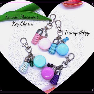 Geldbörse Anhänger/Macarons Schlüssel Anhänger/Kawaii Pastell Quaste Geldbörse Anhänger