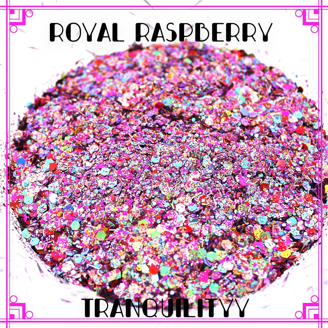 Glitter Mix/royal Raspberry Glitter Blend/ Mixed Media Glitter/wax ...