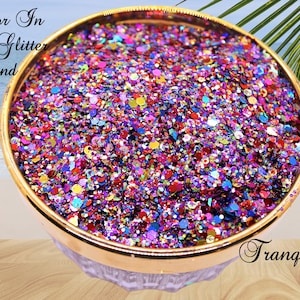 Glitter Mix Splendor Glitter/ Mieszanka In House/ Zawieszki Shaker/ Nakładki na świece/ Sztuka paznokci/ Sztuka żywicy/ Niesamowite projekty DIY/ Kubki/ Szlam/ Żywica