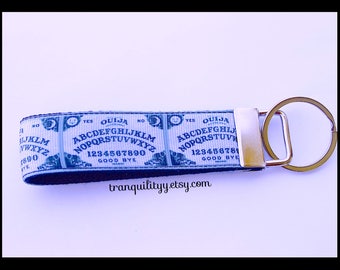 Ouija Board Key Fob , Ouija Board Key Chain,Ouija Board Keyring  ,Key Fob ,Handmade By: Tranquilityy