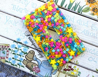 Candy Sprinkle Light Switch Cover: Jimmies Resin, Sweet DIY Room Decor