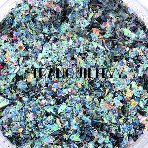 Glitter Mix/The Abyss Glitter Blend/Glitter Mixed Media/Cera da sciogliere/Candele/Resina/Nail Art/House Blended