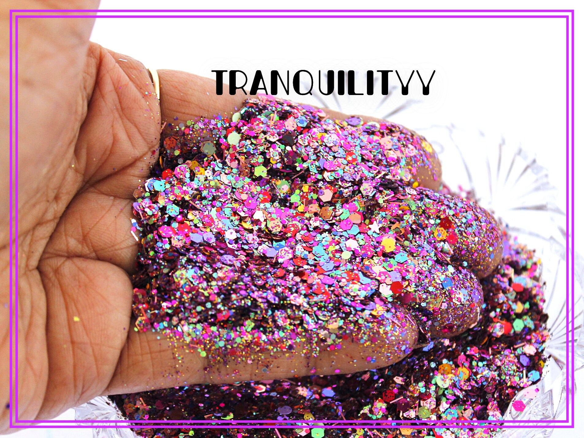 Glitter Mix/royal Raspberry Glitter Blend/ Mixed Media Glitter/wax ...