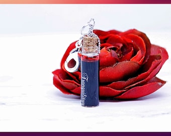 Planner Charm/Blood Charm/Purse Charm/Vampire Realistic Blood Glass 0.5 & 2ml vial Zipper Pull Etc