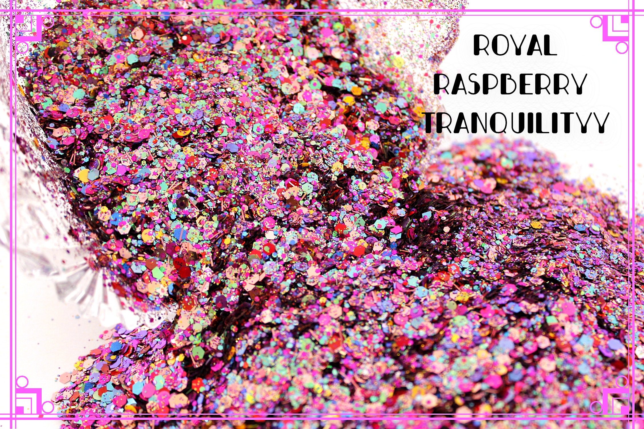 Glitter Mix/royal Raspberry Glitter Blend/ Mixed Media Glitter/wax ...