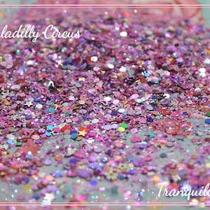Glittermix/Pinkladilly Circus-glittermix/nailart/kaarsen toppings/hars/mixmedia /bekers/geodes-onderzetters/doe-het-zelfprojecten/plakboeken