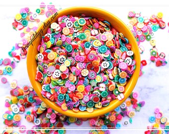 Fruit Cane Slices/Nail Art/Shaker Charms/Slime Art/Resin Art/ Scrapbooks/DIY Projects/Candle & Wax Melts Toppers/ DIY Projects