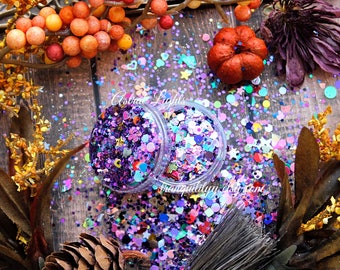 Glitter Mix/Astral Lights Glitter Mix/ Solvent Resistant/Tumblers /Wax Melts/Candles/Resin Art/Nail Art/Mixed Media/Custom Blend