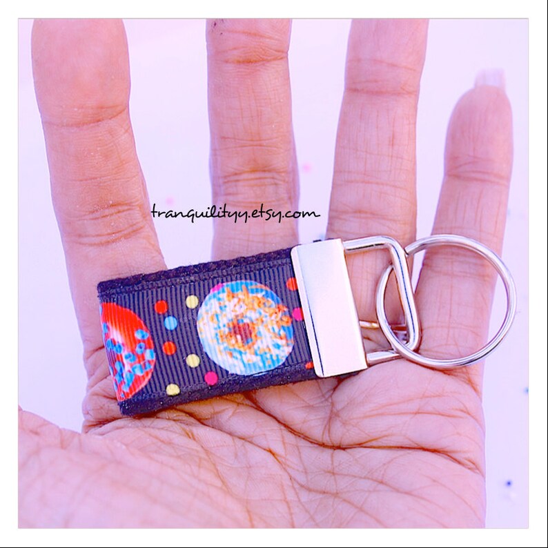 Donut Keyring Handmade By: Tranquilityy Birthday Keyring Wristlet Key Fob Donuts Keychain Donut Key Fob