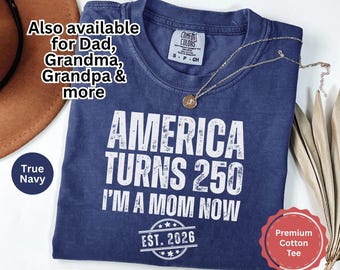 New Mom 2026 Shirt, First Time Mom Tee, Grandma Grandpa Dad Aunt Uncle Gift, Patriotic Family Milestone 2026 Gift, Comfort Colors T-Shirt
