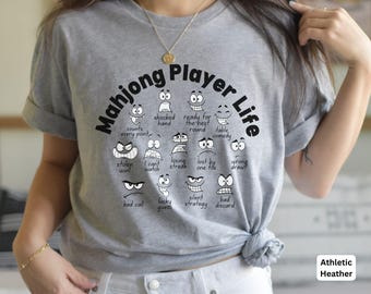 Funny Mahjong Shirt, Mahjong Player Life Tee, Mahjong Lover Gifts, Mahjong Humor Gift, Mahjong Auntie T-Shirt