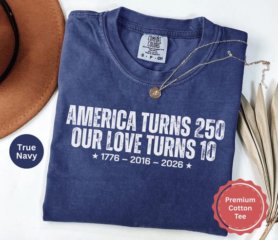Vintage 10th Anniversary Shirt 2016, 10 Year Marriage Gift, Our Love Turns 10 Tee, Tin Anniversary Gift, 10 Years Married, Comfort Colors