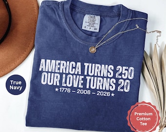 Vintage 20th Anniversary Shirt 2006, 20 Year Marriage Gift for Couples, Our Love Turns 20 Tee, 20 Years Married Shirt, Comfort Colors