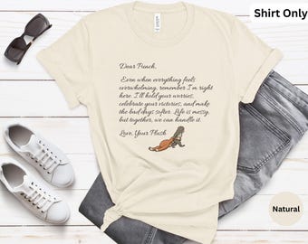 Camiseta de mono bebé, camiseta con mensaje de apoyo emocional, camiseta con mono y peluche, regalo con cita inspiradora, regalo reconfortante y de afrontamiento.