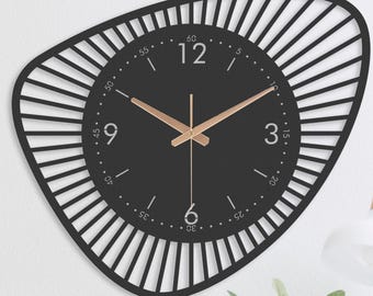 Wall clock mid century modern, Decor, Mid century art, Clock for wall Starburst, Atomic wall clock, Unique clock, New home gift, Retro
