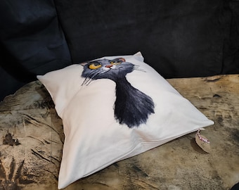 Handmade Felt Applique with Cute Yellow Eyes