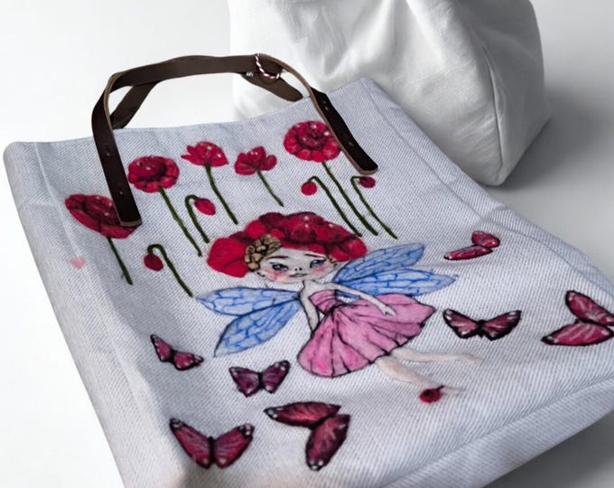 Handmade Fairy Themed Tote Bag
