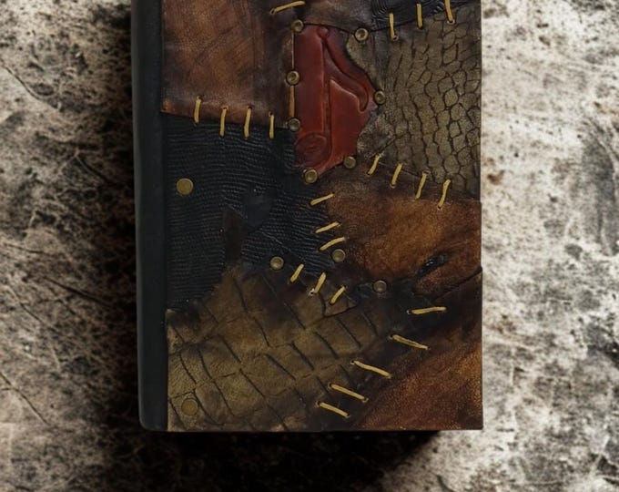 Handmade Leather Journal with Music Note – Handmade Gothic Notebook – Musician Gift Idea